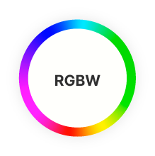 Oceľová stropná lampa biela, Elseline, 30 W, LED RGBW