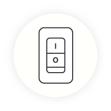 Rustikálne nástenné svietidlo hnedé, Annelot, s vypínačom