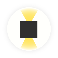 Moderné up down nástenné svietidlo biele, Dalila