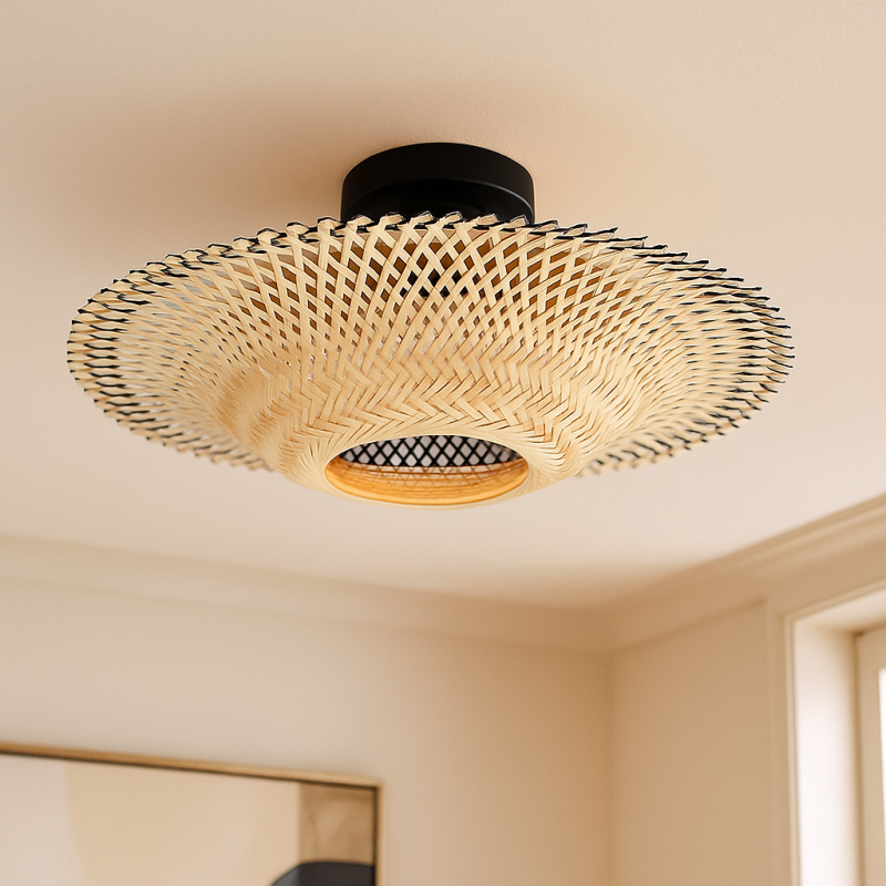 Ratanová stropná lampa hnedá, Cordoba Ratanová stropná lampa hnedá, Cordoba