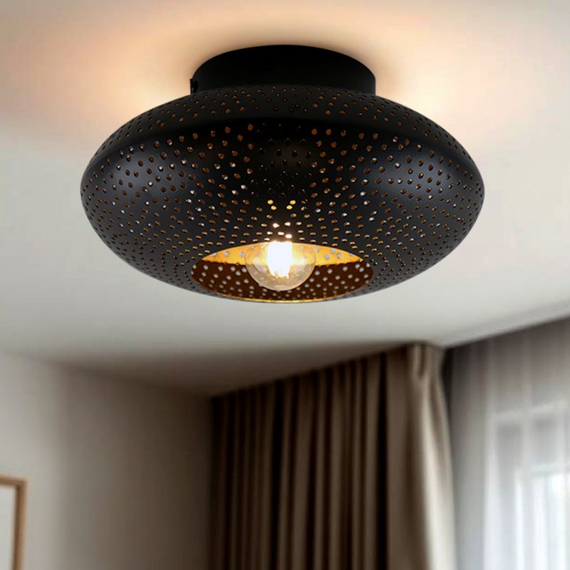 Východné stropné svietidlo čierne, Hila