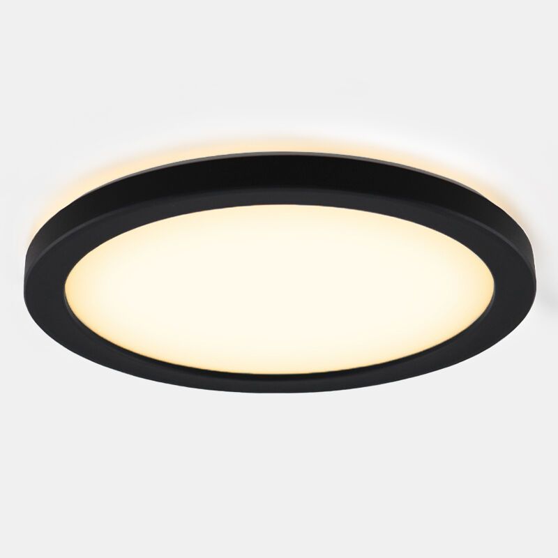 Plastové stropné svietidlo do kúpeľne čierne, Shivani, 8 W, LED 3000 K, IP44 Plastové stropné svietidlo do kúpeľne čierne, Shivani, 8 W, LED 3000 K, IP44