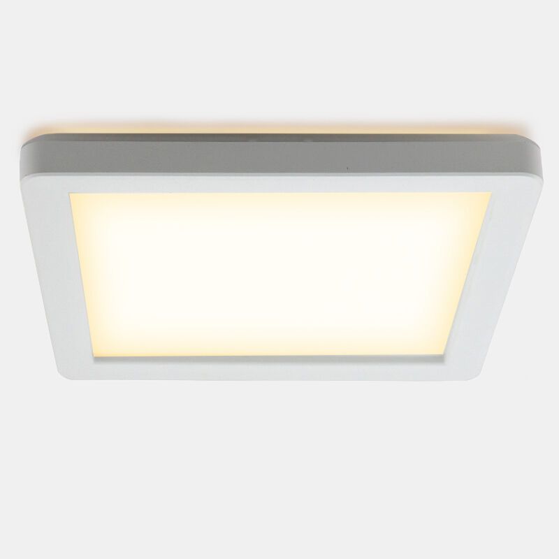 Plastové stropné svietidlo do kúpeľne biele, Shivani, 15 W, LED 3000 K, IP44