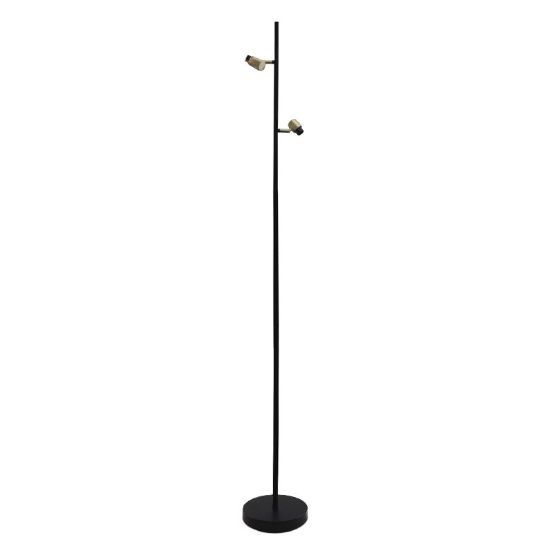 Hliníková stojaca lampa bez tienidla čierna, Rika Hliníková stojaca lampa bez tienidla čierna, Rika