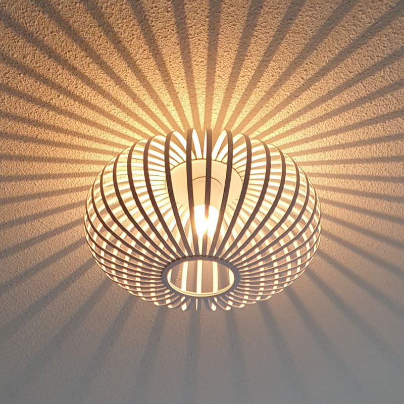 Industriálna stropná lampa biela, Lieve