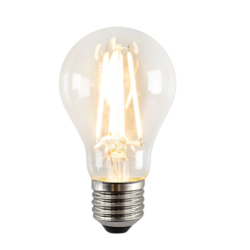 LED žiarovka E27 Olucia Fos, A60, 4W, 2700K, so súmrakovým senzorom