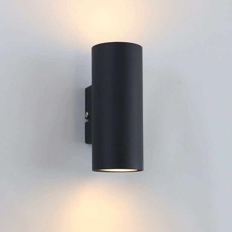 Moderné up down nástenné svietidlo čierne, Elena