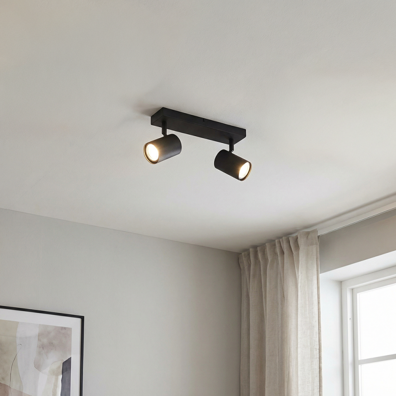 Moderné stropné bodové svetlo čierne, Elena