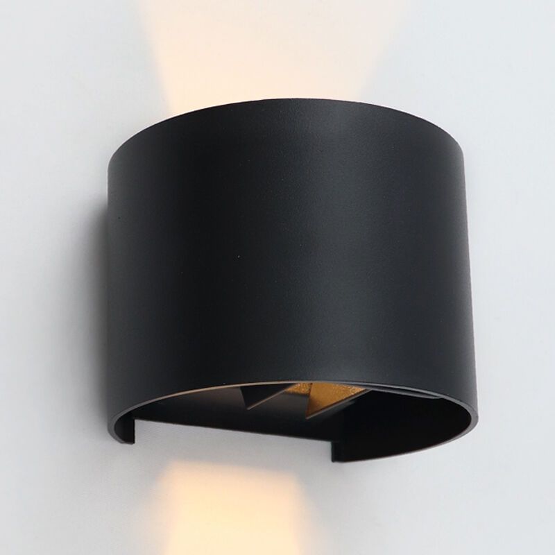 Moderné up down nástenné svietidlo čierne, Dion, 6 W, LED 3000 K, IP65