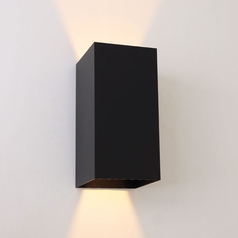 Moderné up down nástenné svietidlo čierne, Dion, 6 W, LED 2700 K, IP54 Moderné up down nástenné svietidlo čierne, Dion, 6 W, LED 2700 K, IP54