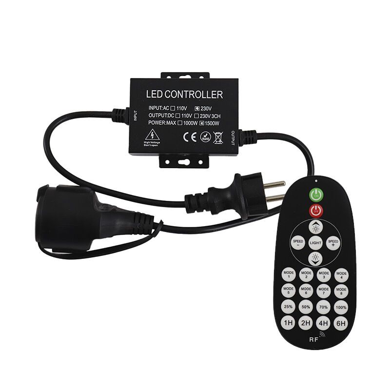 Stmievač svetelných reťazí, 1500 W, IP44, s diaľkovým ovládaním