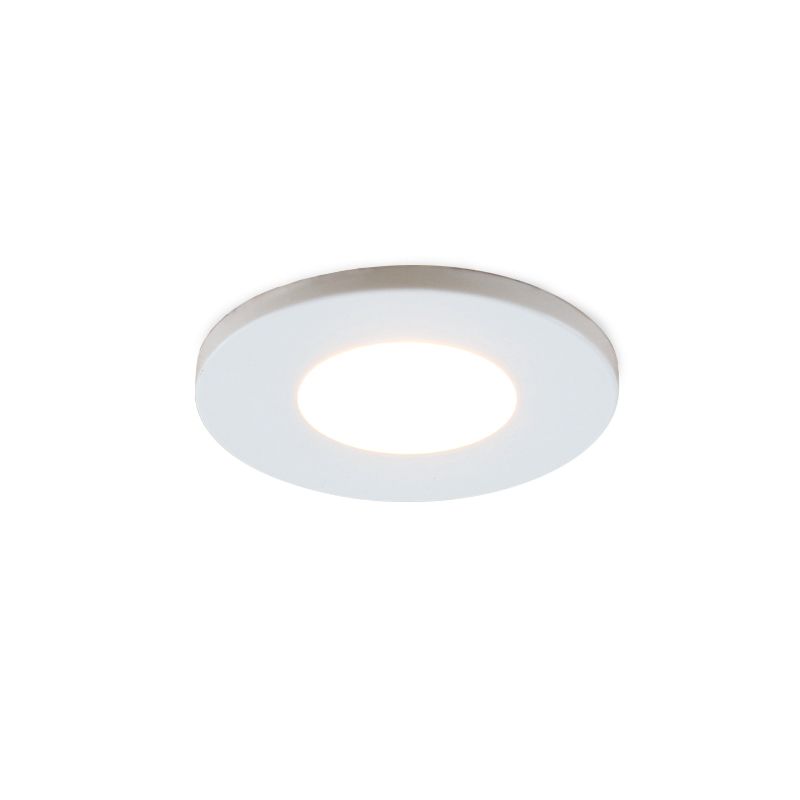Moderné podhľadové svietidlo do altánku biele, Dico, 3 W, LED 2700 K, IP65
