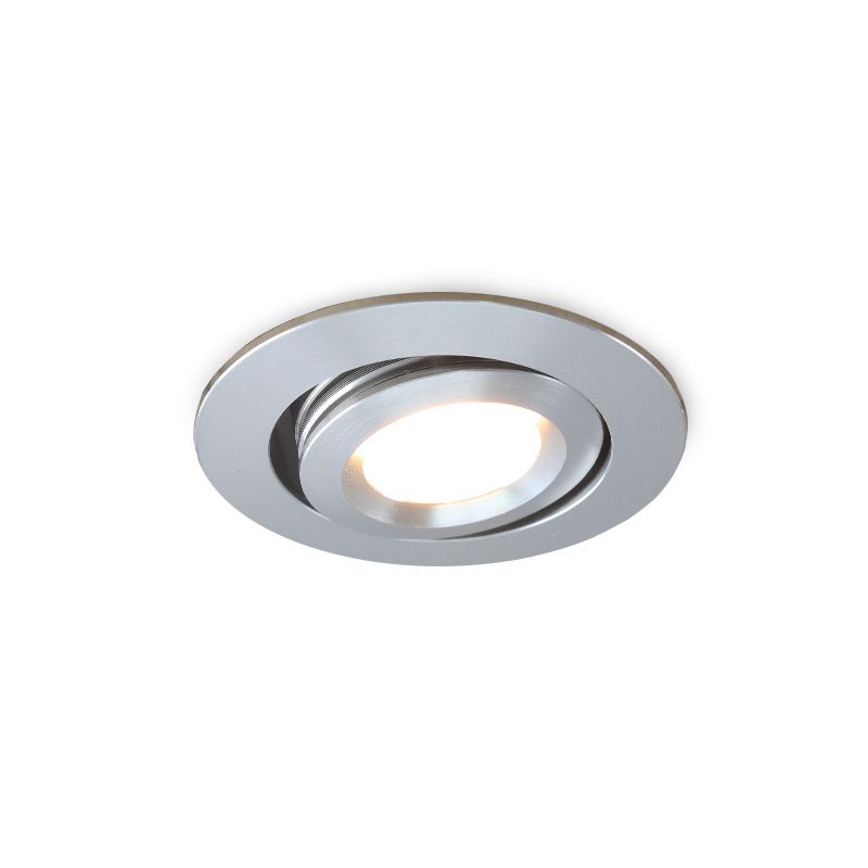 Moderné podhľadové svietidlo do altánku chrómové, Rona, 3 W, LED 2700 K, IP44