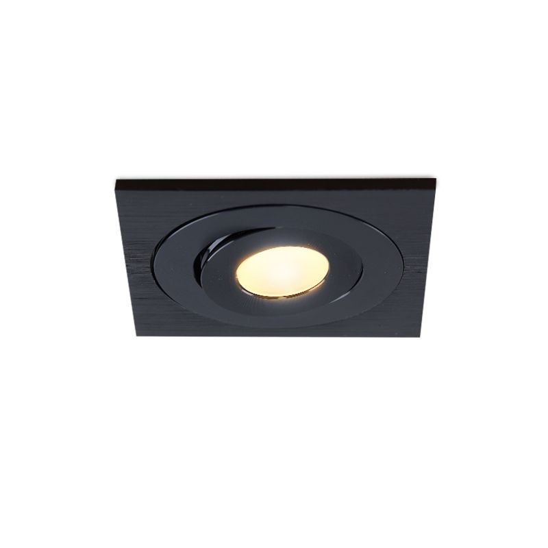 Moderné podhľadové svietidlo do altánku čierne, Rona, 3 W, LED 2700 K, IP44