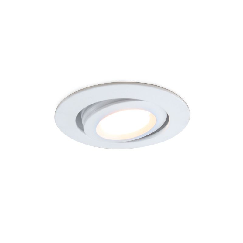 Moderné podhľadové svietidlo do altánku biele, Rona, 3 W, LED 2700 K, IP44