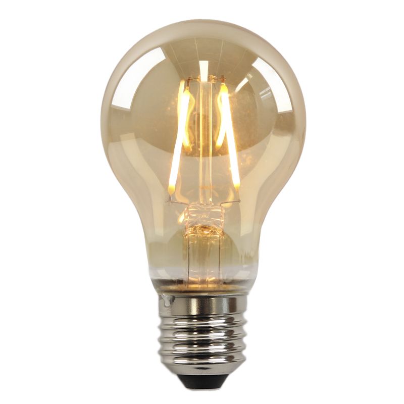 Stmievateľná LED žiarovka E27 Olucia Yona, jantárová, A60, 2W, 2200K