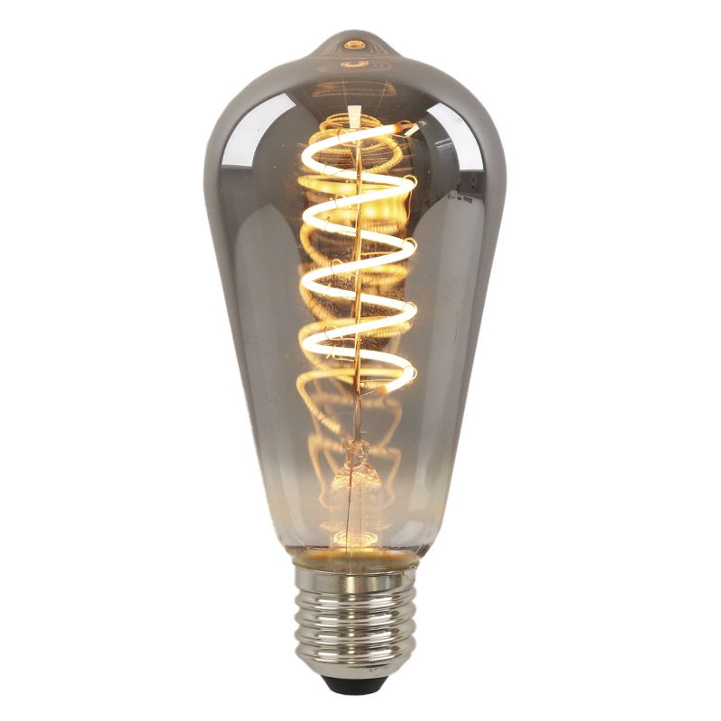 Stmievateľná LED Edison žiarovka E27 Olucia Tuelo, sivá, 4W, 2200K Stmievateľná LED Edison žiarovka E27 Olucia Tuelo, sivá, 4W, 2200K