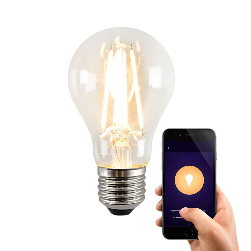 Inteligentná LED žiarovka E27 Olucia Yona, A60, 5W, stmievateľná až teplá