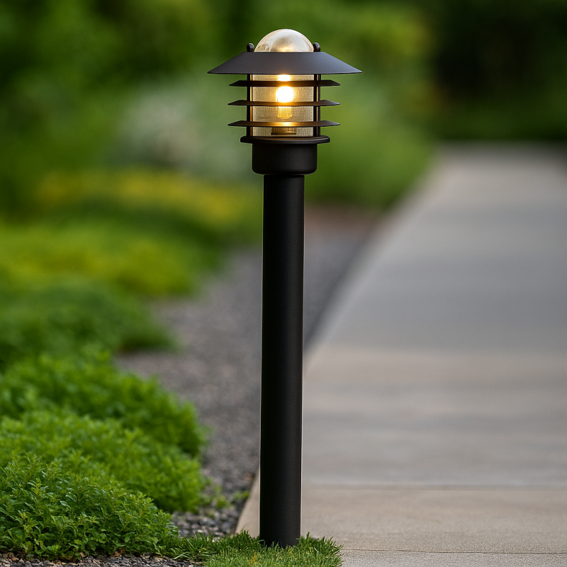 Nerezový vonkajšie svietidlo čierny, Felice, IP44