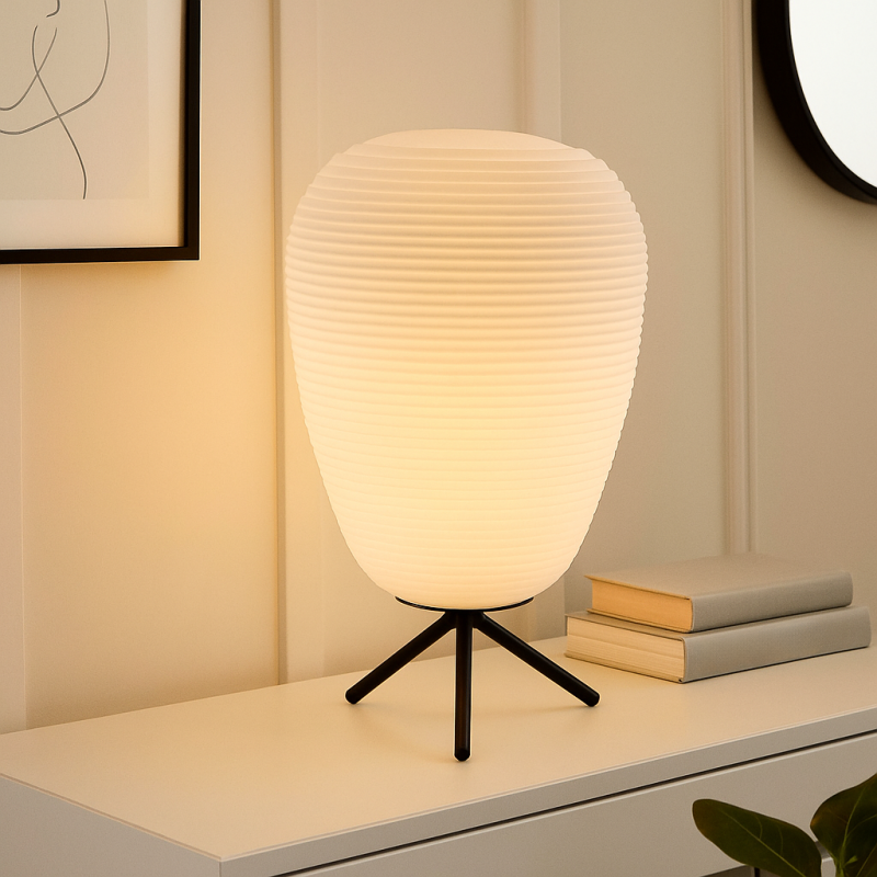 Moderná stolová lampa biela, Davide, s vypínačom