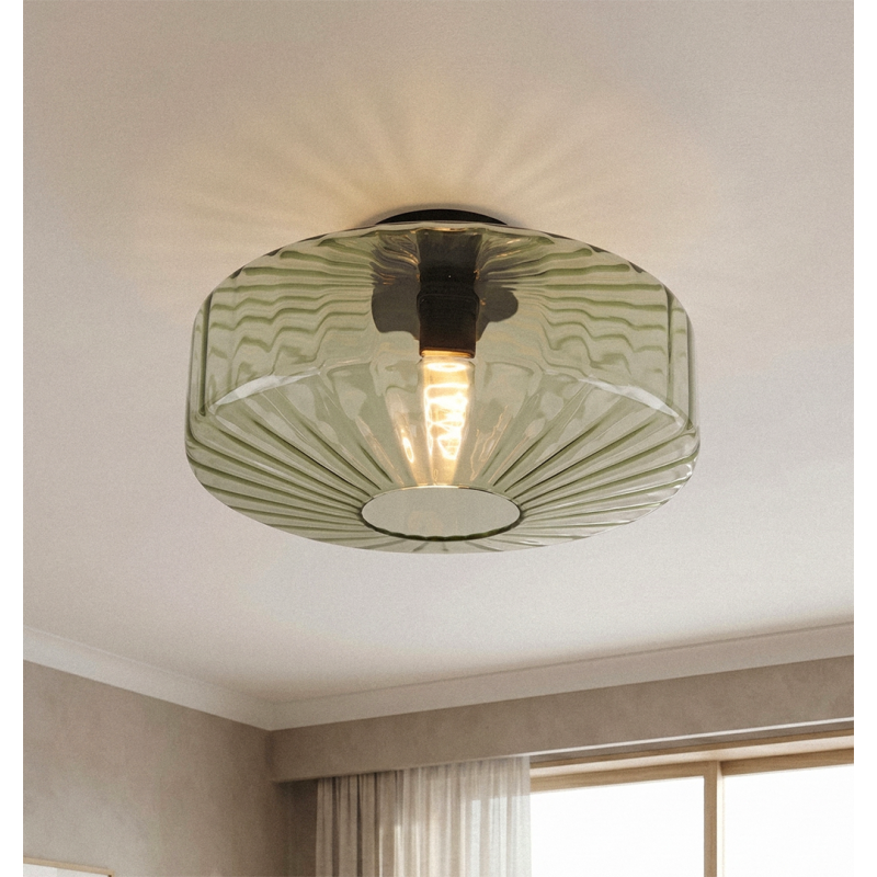 Dizajnová stropná lampa zelená, Sevda