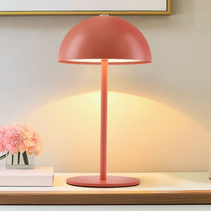 Retro stolová lampa oranžová, Douwe, 4 W, LED dim to warm, s dotykovým stmievačom