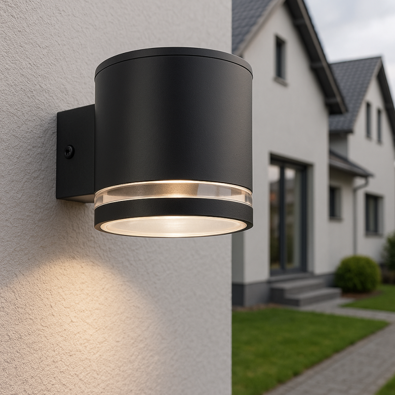 Moderné solárne vonkajšie nástenné svietidlo čierne, Tommy, 1 W, LED 2700 K, IP54