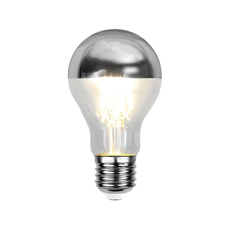 Stmievateľné E27 LED svetlomet Malik, strieborné, A60, 4,8 W, 2700 K, IP44 Stmievateľné E27 LED svetlomet Malik, strieborné, A60, 4,8 W, 2700 K, IP44