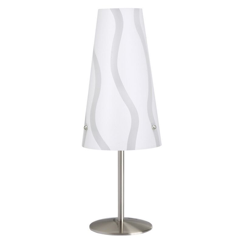 Plastová stolová lampa biela, Nayra