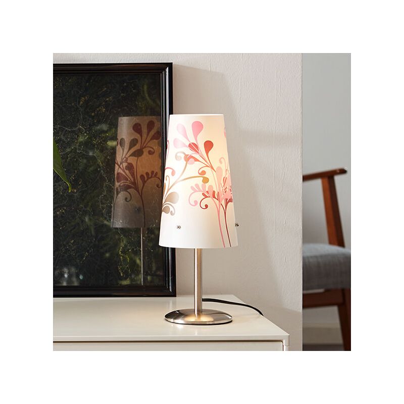 Plastová stolová lampa chrómová, Nayra