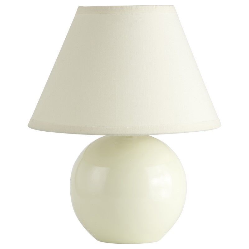 Keramická stolová lampa béžová, Pilar, s vypínačom Keramická stolová lampa béžová, Pilar, s vypínačom