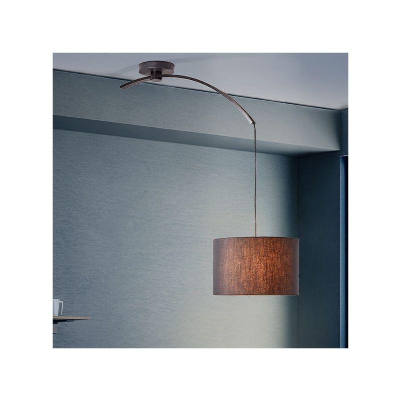 Moderné visiace svietidlo čierne, Bernice