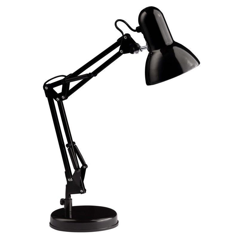 Industriálna lampa na písací stôl čierna, Naline, s vypínačom Industriálna lampa na písací stôl čierna, Naline, s vypínačom