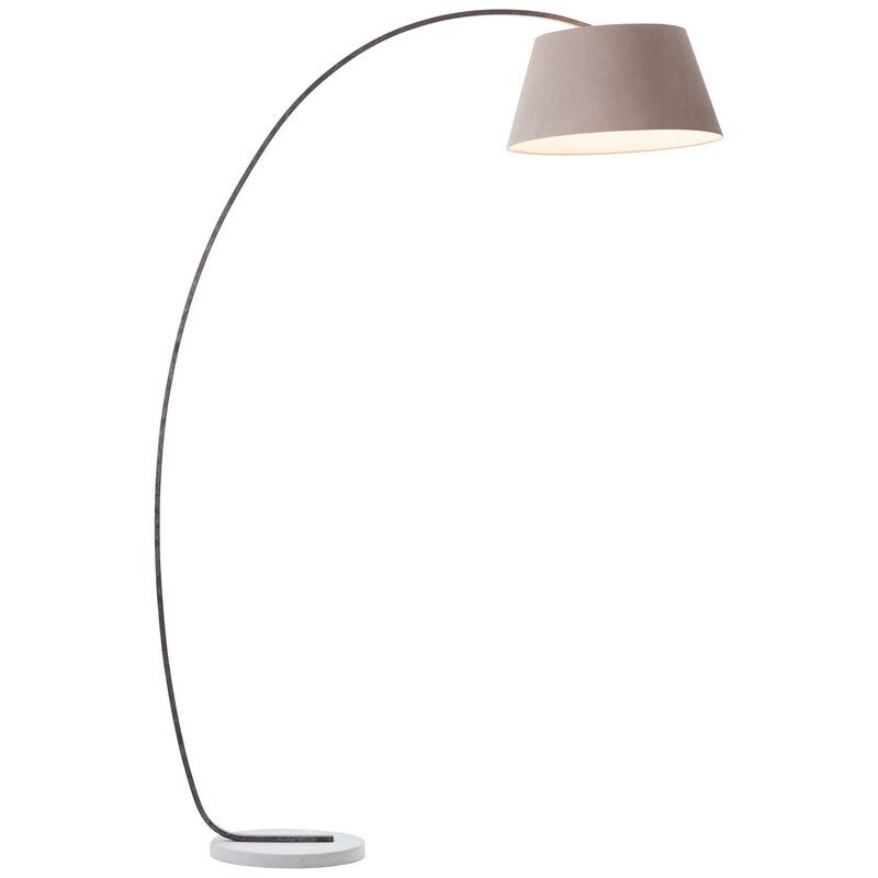 Betónová oblúková lampa hnedá, Haroun, s vypínačom