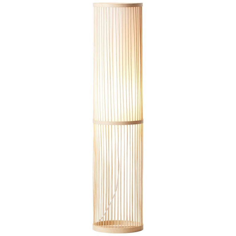 Drevená stojaca lampa, Kayra, s vypínačom