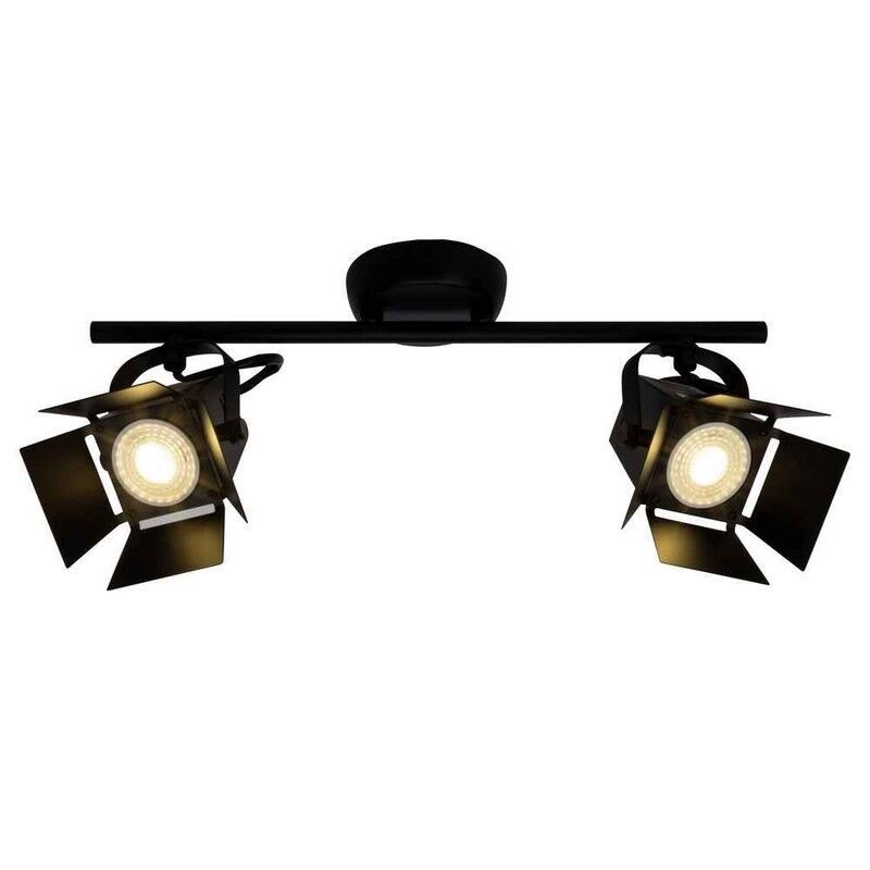 Industriálne stropné bodové svetlo čierne, Jowenna, 5 W, LED 3000 K Industriálne stropné bodové svetlo čierne, Jowenna, 5 W, LED 3000 K