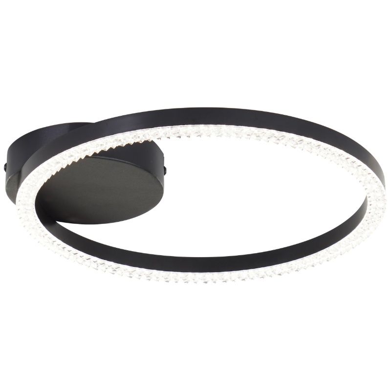 Dizajnové stropné svietidlo čierne, Maladon, 12 W, LED 4000 K Dizajnové stropné svietidlo čierne, Maladon, 12 W, LED 4000 K
