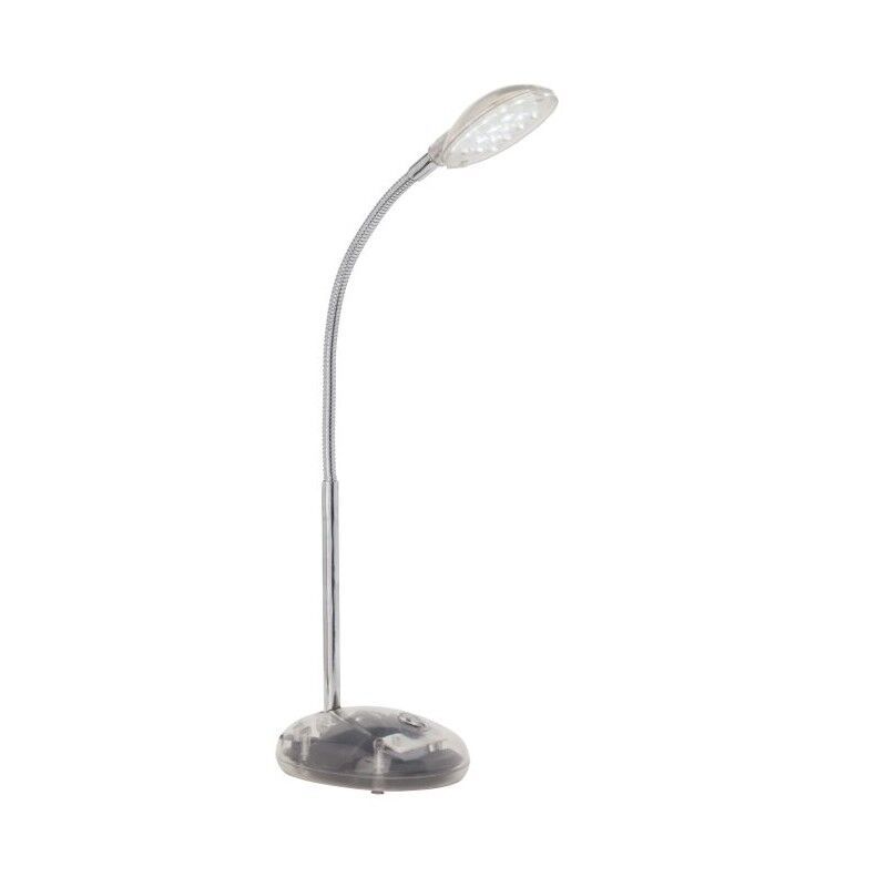 Plastová lampa na písací stôl priehľadná, Marenthe, 2 W, LED 6000 K, s vypínačom