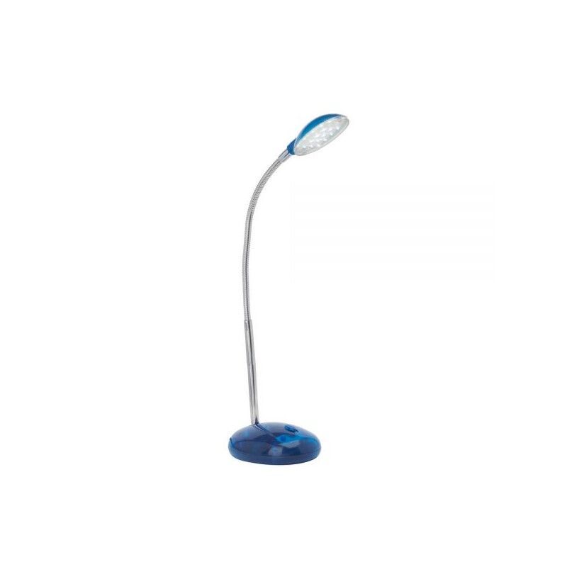 Plastová lampa na písací stôl modrá, Marenthe, 2 W, LED 6000 K, s vypínačom