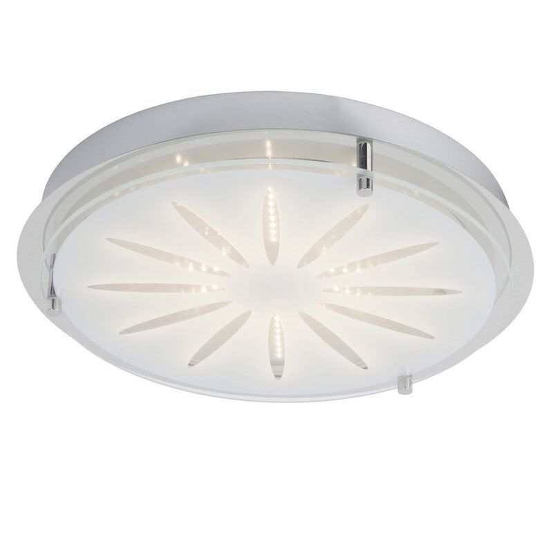 Sklenené nástenné svietidlo chrómové, Danae, 15 W, LED 3000 K Sklenené nástenné svietidlo chrómové, Danae, 15 W, LED 3000 K