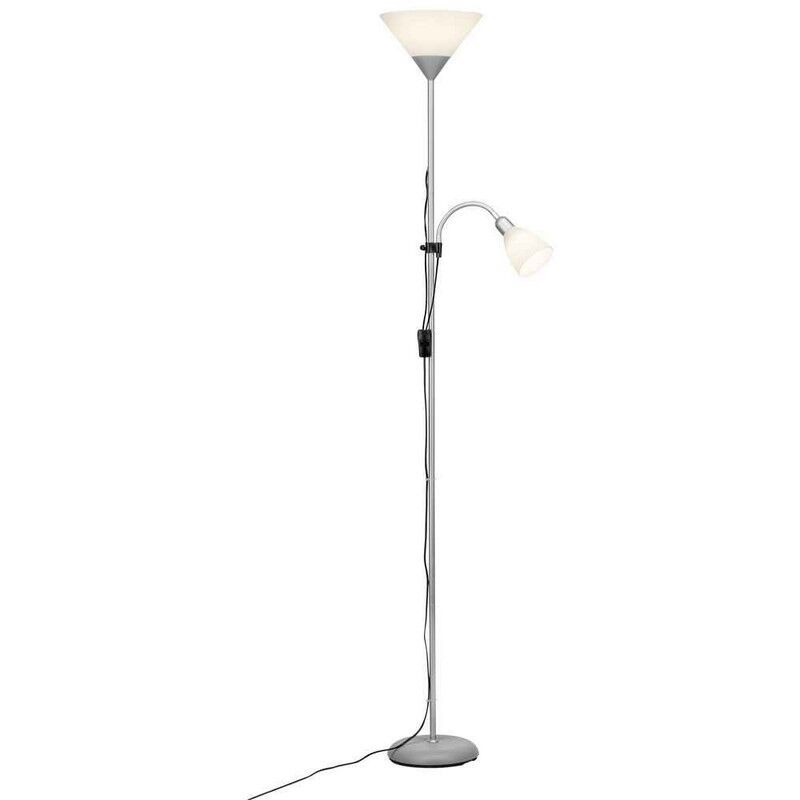 Plastová stojaca lampa na čítanie biela, Josephina, s vypínačom
