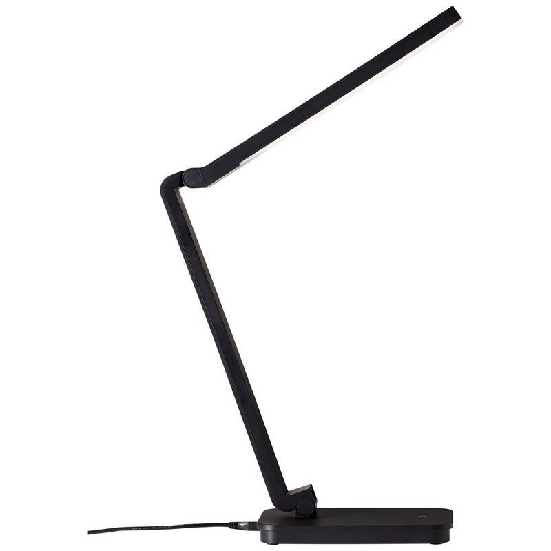 Moderná lampa na písací stôl čierna, Hannah, 5 W, LED 5000 K, s dotykovým stmievačom