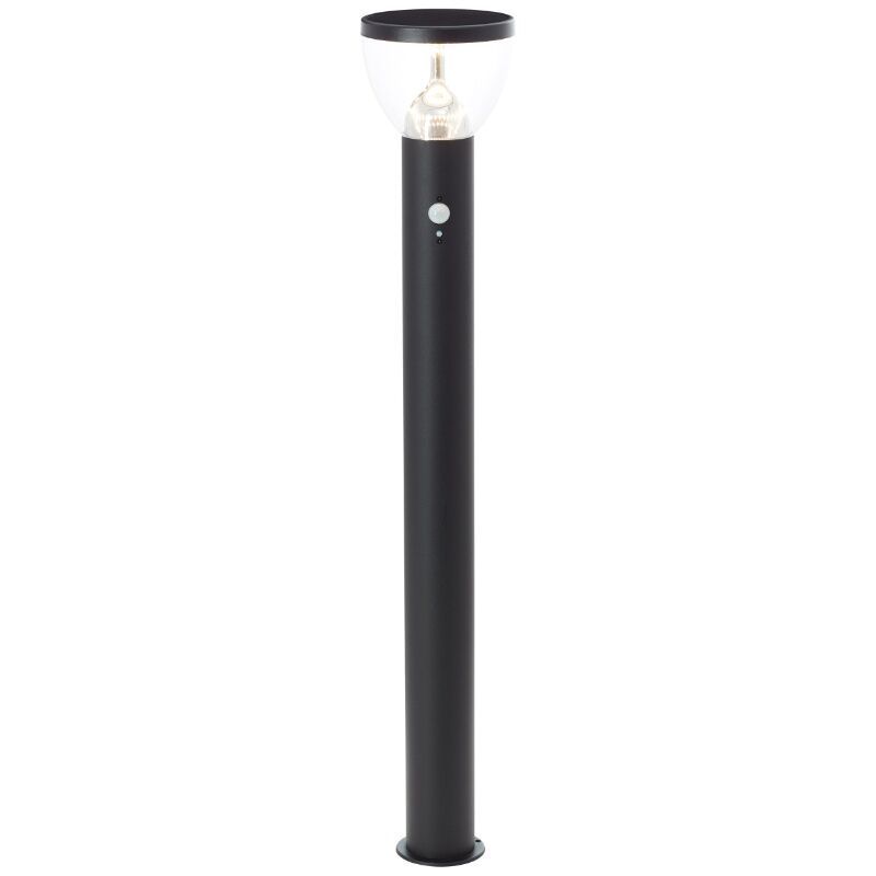 Moderný solárny záhradný stĺpik čierny, Saar, 3 W, LED 3000 K, IP44
