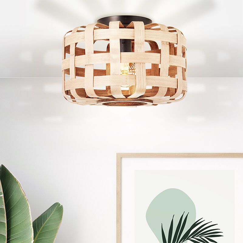 Rustikálna stropná lampa hnedá, Virginie Rustikálna stropná lampa hnedá, Virginie