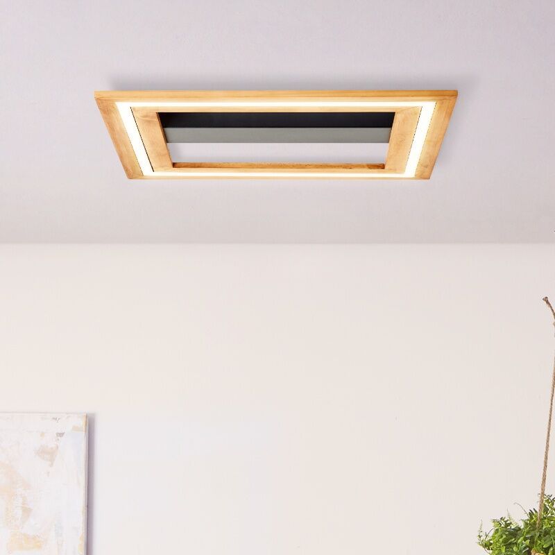 Moderná stropná lampa hnedá, Enise, 24 W, LED 3000 K
