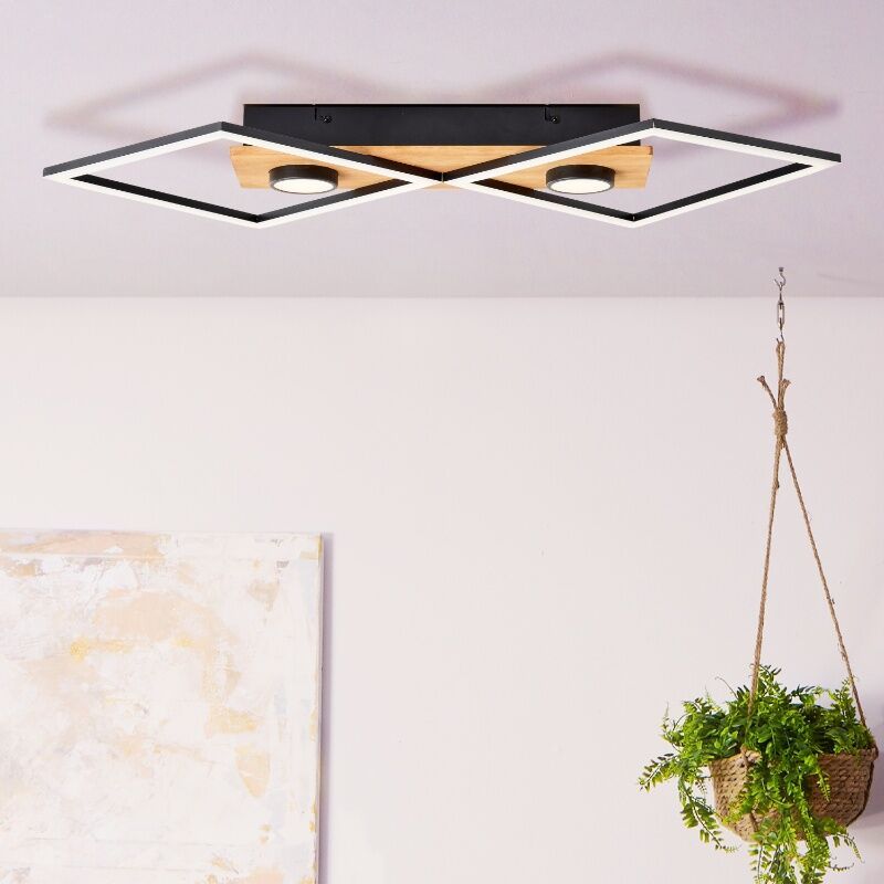 Moderná stropná lampa čierna, Virginia, 32 W, LED 3000 K Moderná stropná lampa čierna, Virginia, 32 W, LED 3000 K