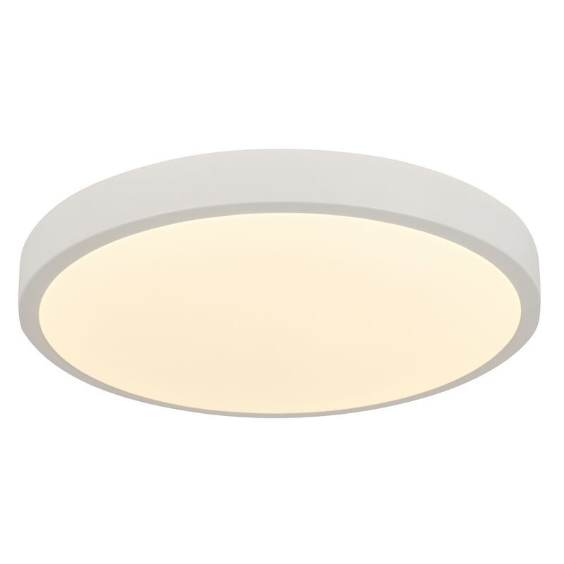 Moderná stropná lampa biela, Asude, 60 W, LED nastaviteľný od teplej po studenú bielu, s diaľkovým ovládačom