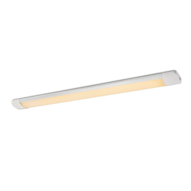 Plastová LED lišta 60cm biela, Enrique, 20 W, LED 3000 K