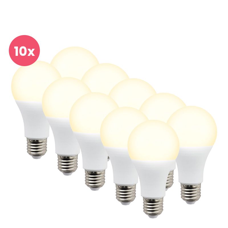 Balenie 10 ks Lagiba E27 LED žiarovky Bradley, 12W, 3000K