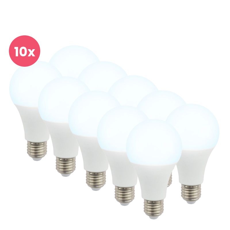 Balenie 10 ks Lagiba E27 LED žiarovky Bradley, 15W, 6500K